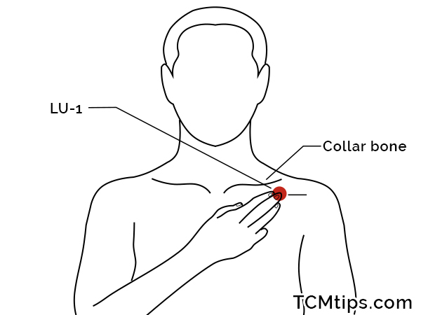 Acupoint: LU-1 (Other Names: Lung-1/Zhong Fu/Middle Palace)